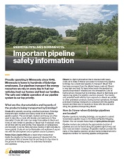 Pipeline safety information sheet