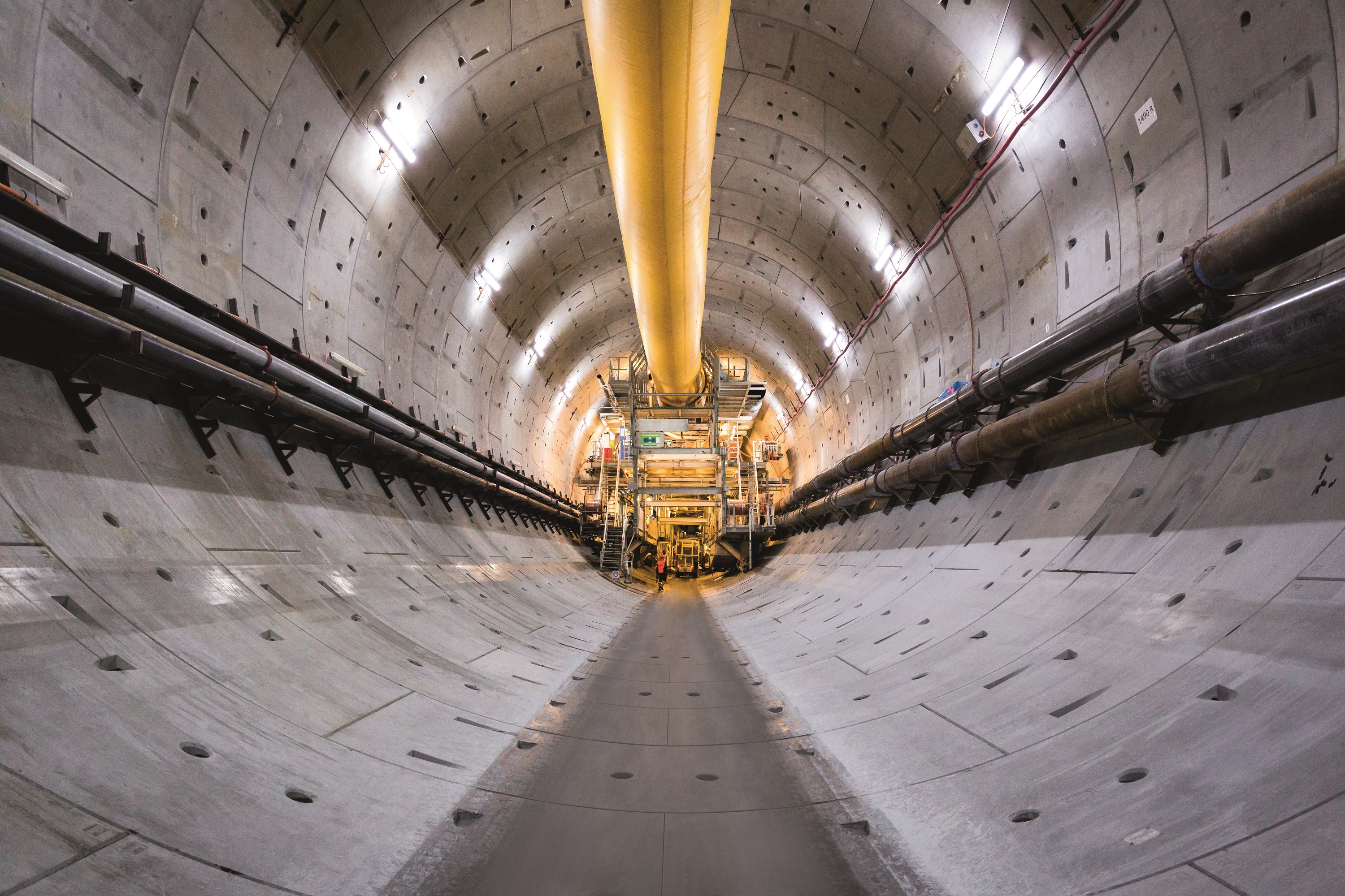 Image of a just completed underground tunnel