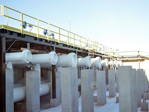 Terminal pipes in winter