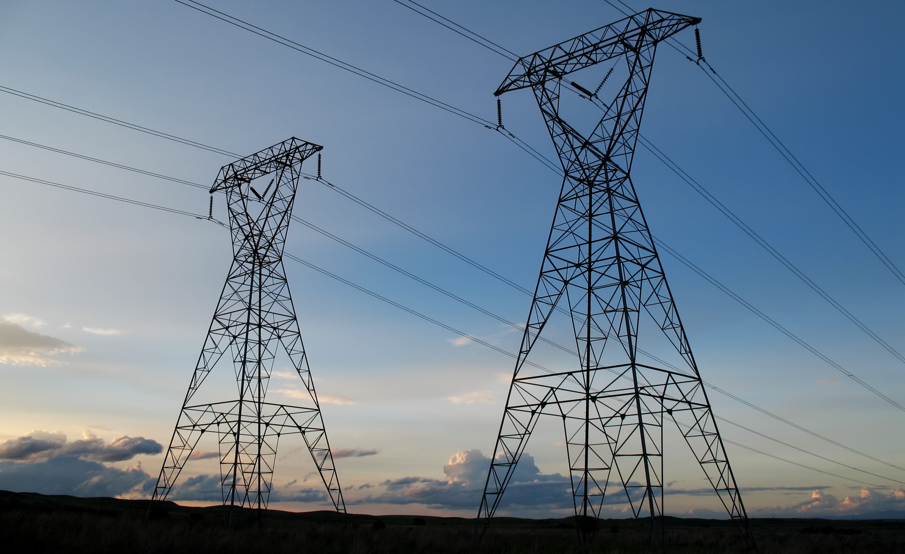 Power transmission towers