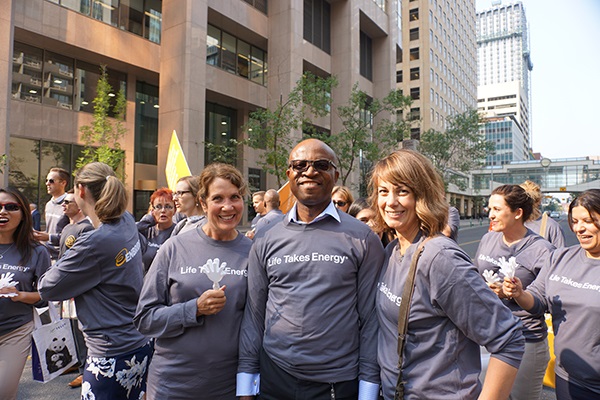 Enbridge employees at United Way parade