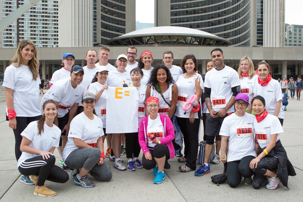 Enbridge employees at 5K run