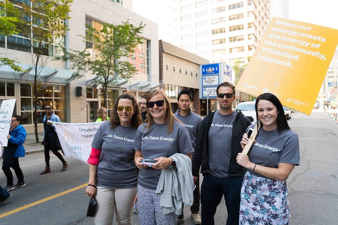 Enbridge employees at launch parade