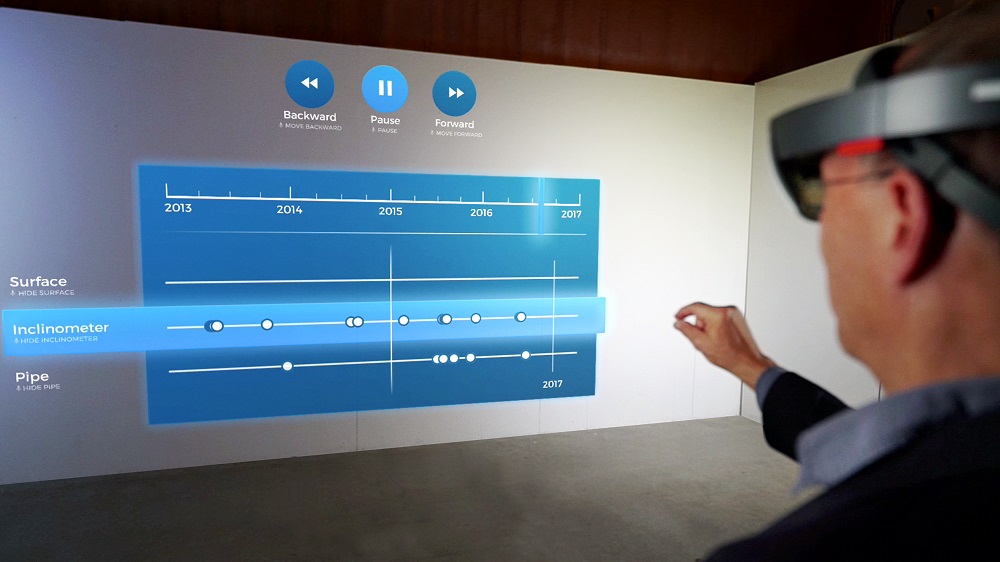 Examining virtual reality pipeline corridor model