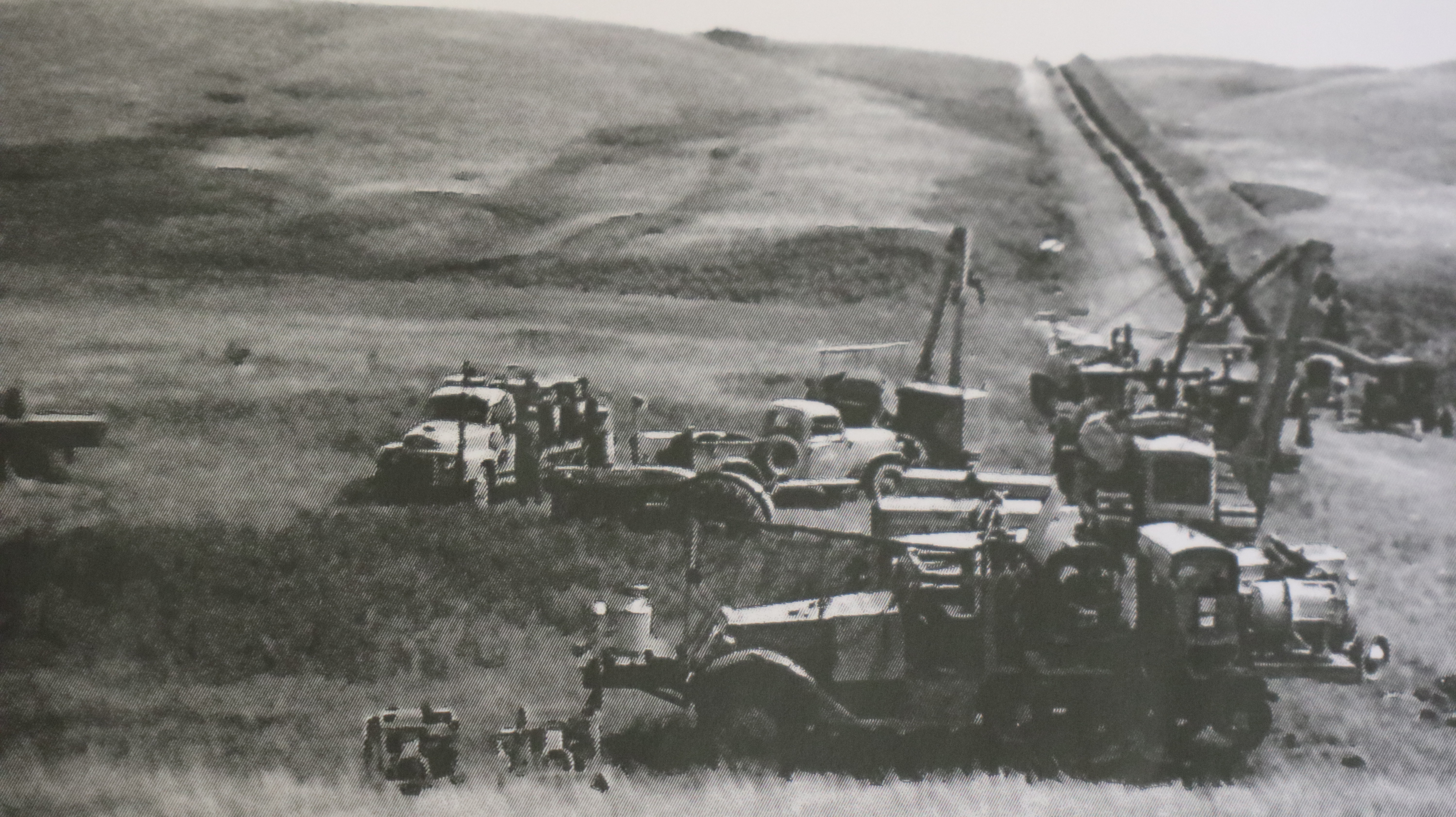 Line 1 construction in Iskwao Creek Valley