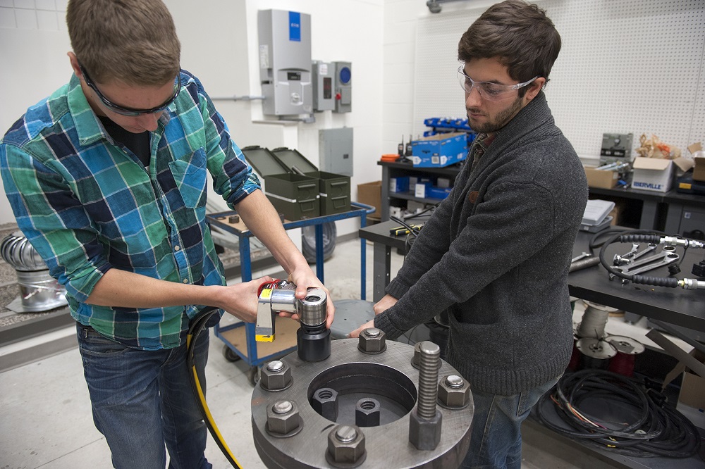 Students in a lab