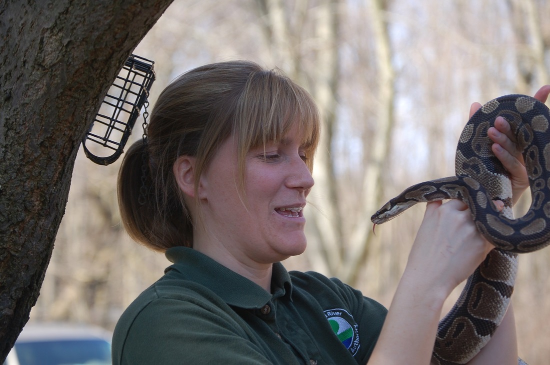 Woman with snake