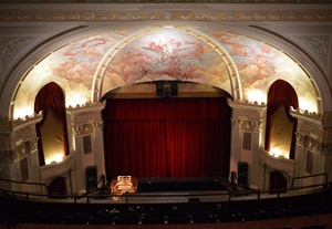 Lit theatre ceiling