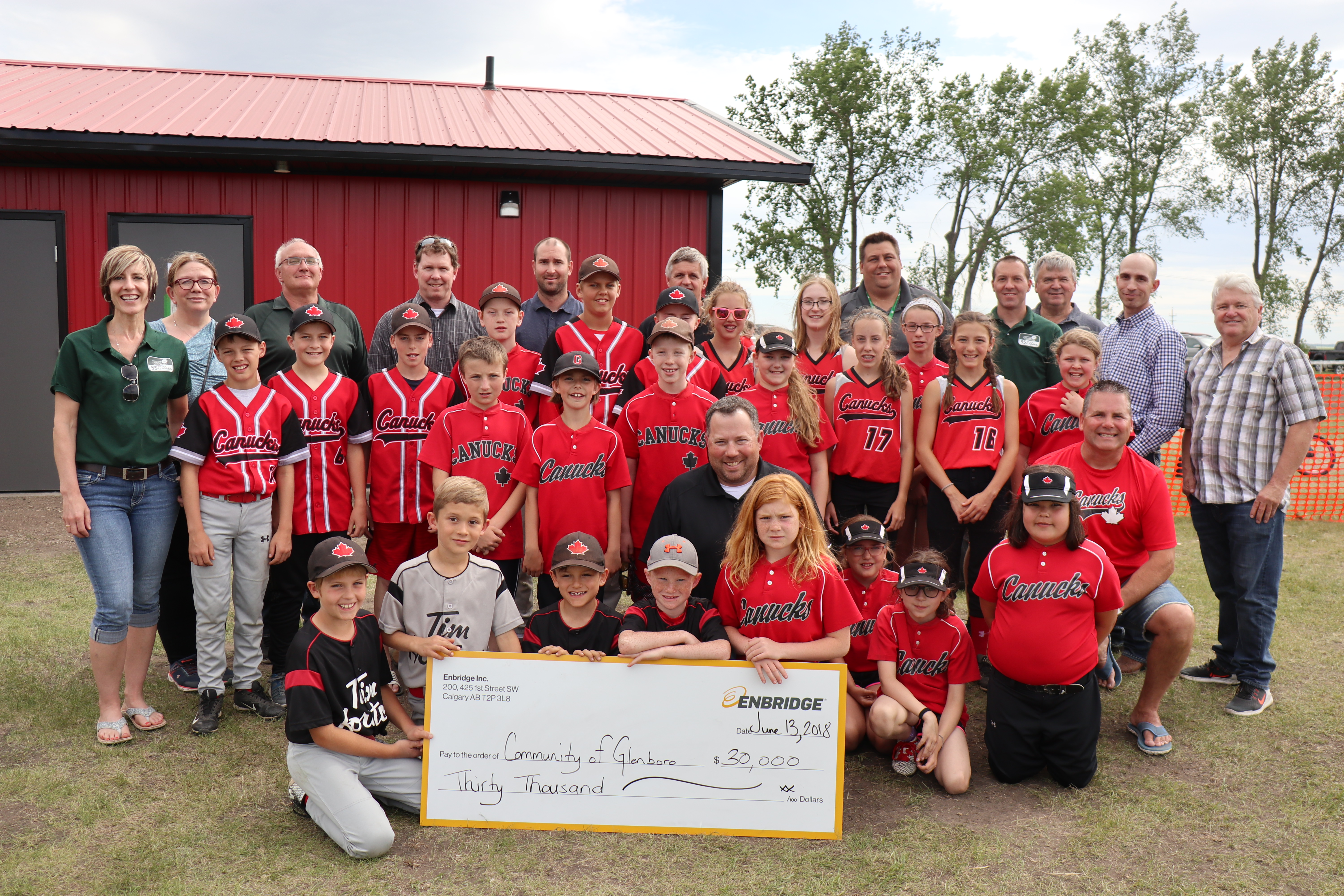Glenboro cheque presentation