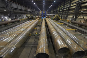Pipe in steel mill