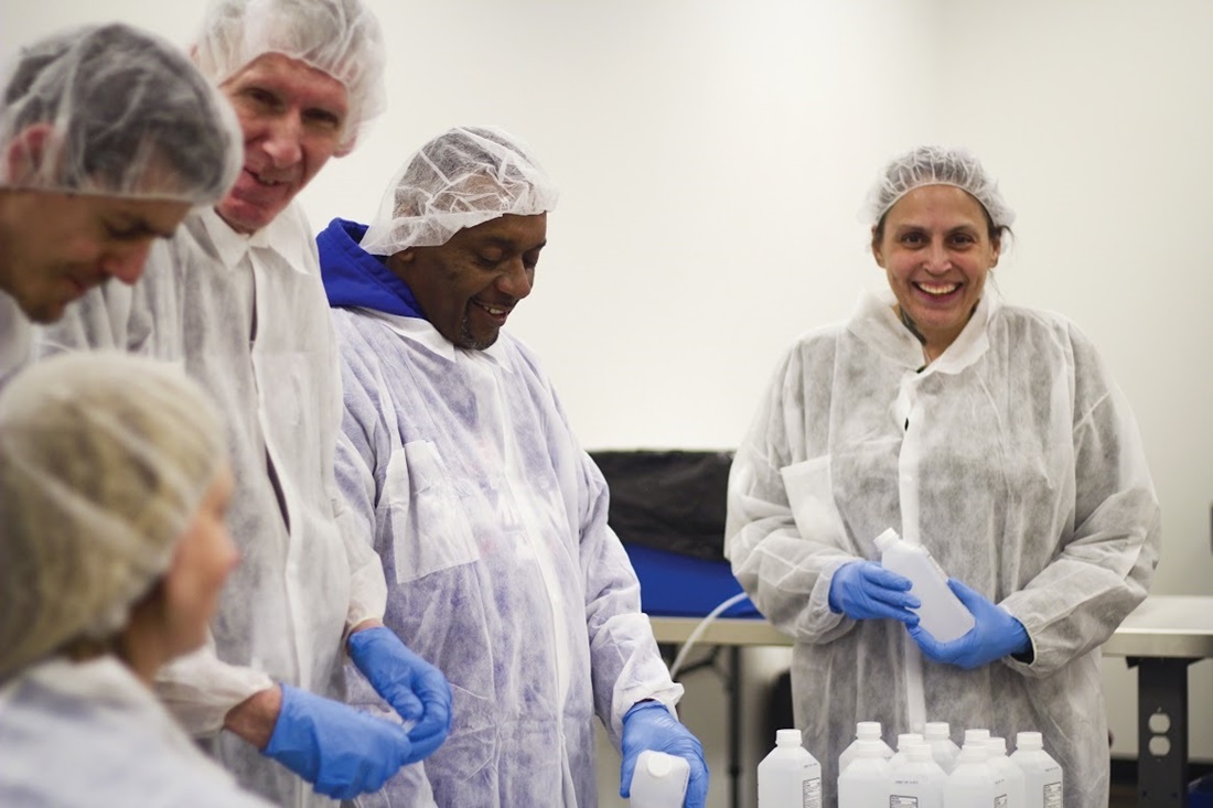 workers in a lab