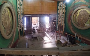 Old movie theatre lobby