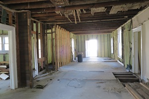 House undergoing renovation