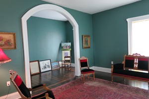 New living room following restoration