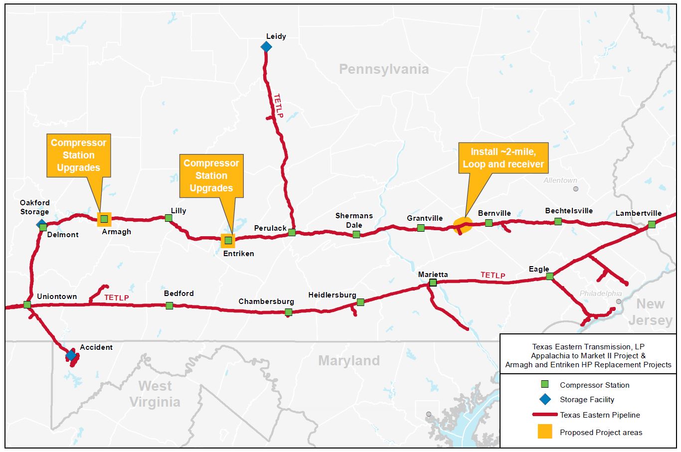 Pipeline project map