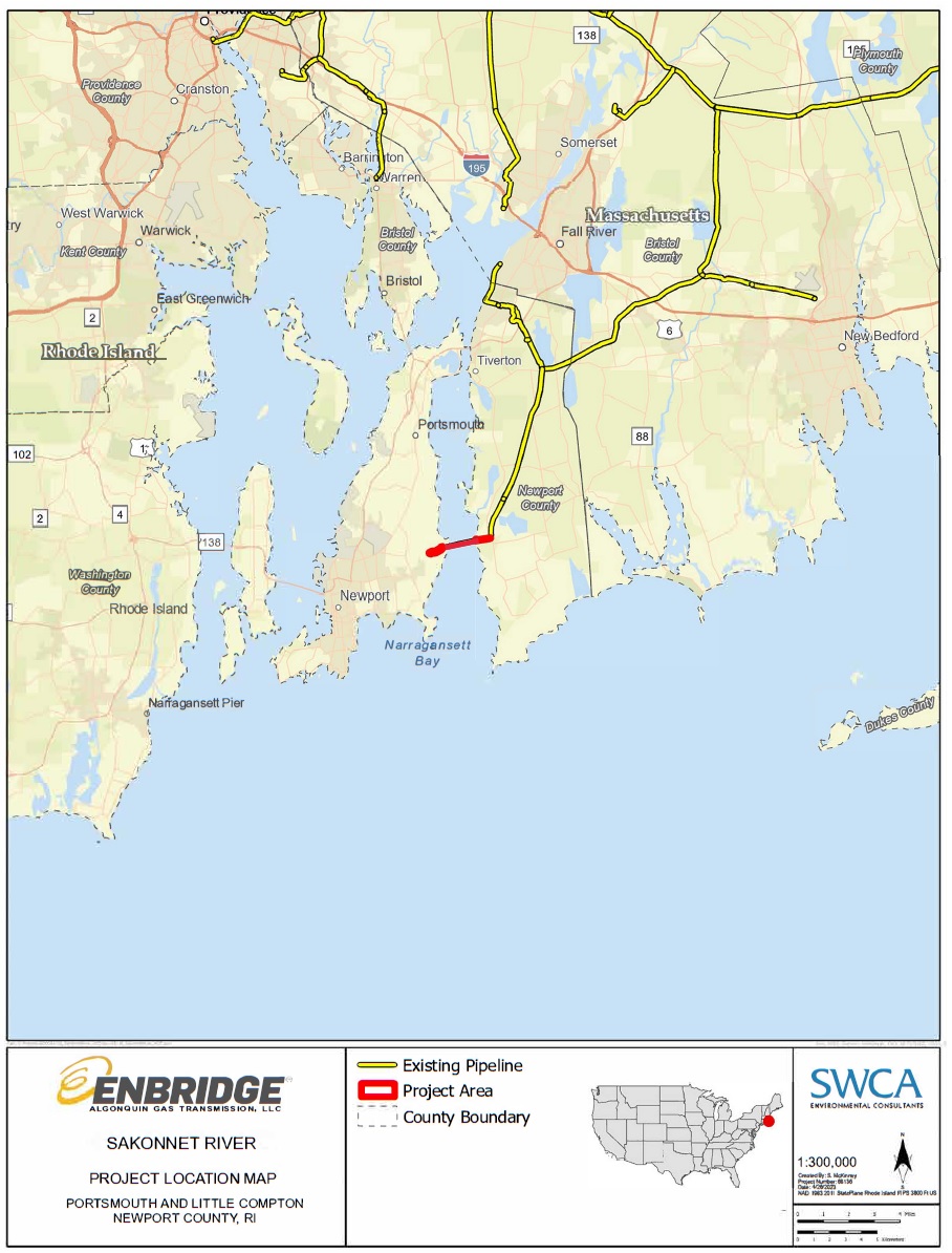Map of Rhode Island