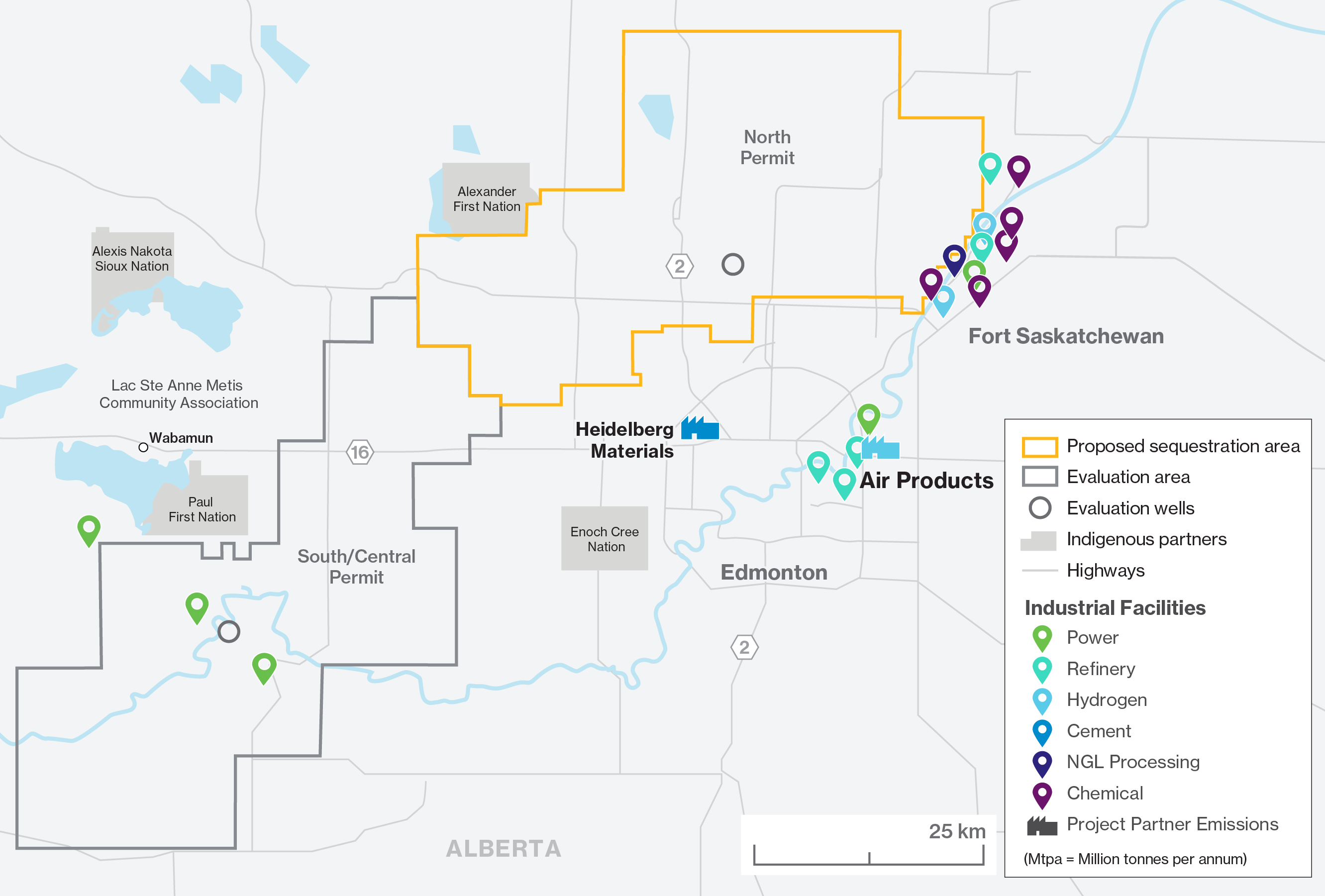 Map of Edmonton area