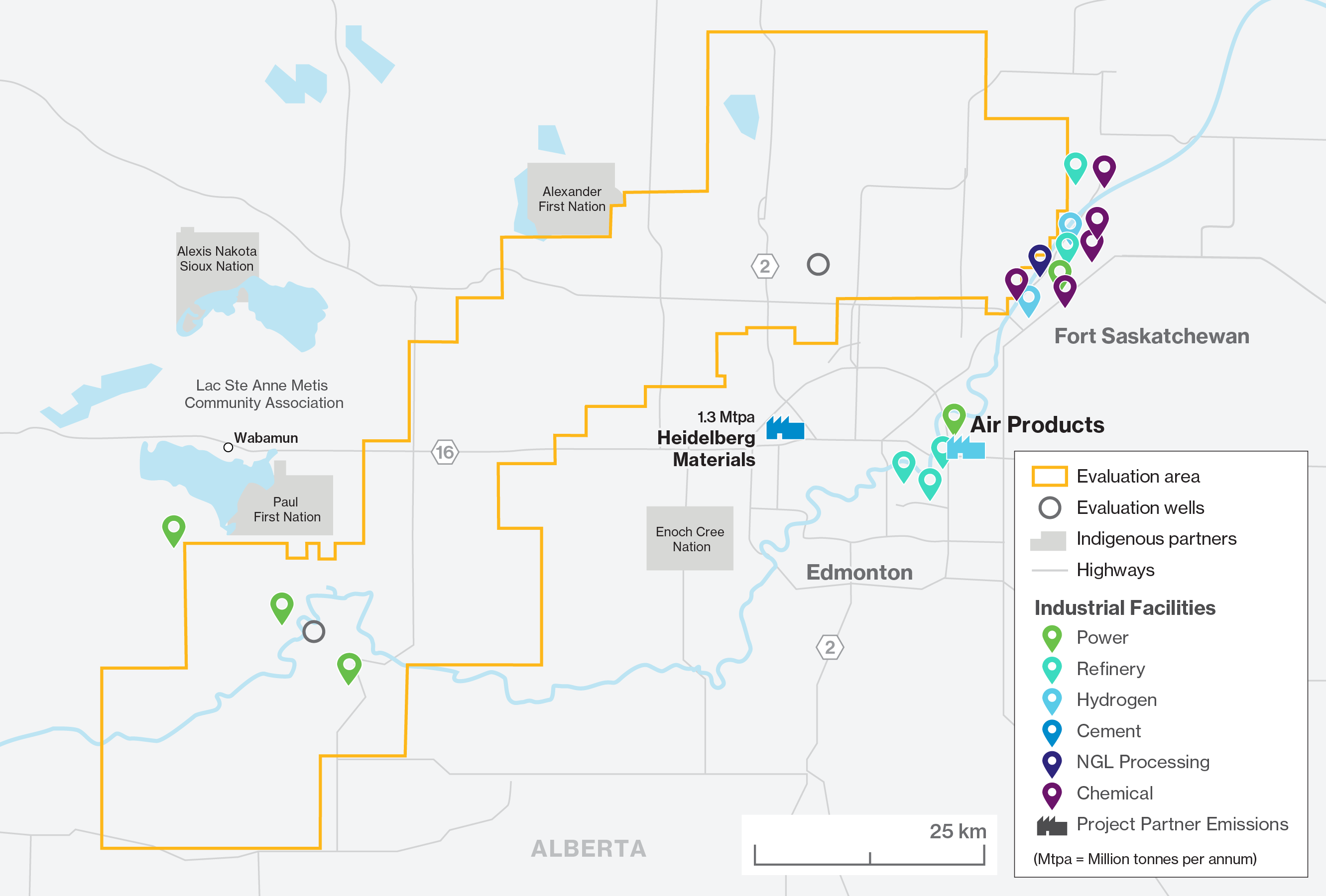 Map of Edmonton area