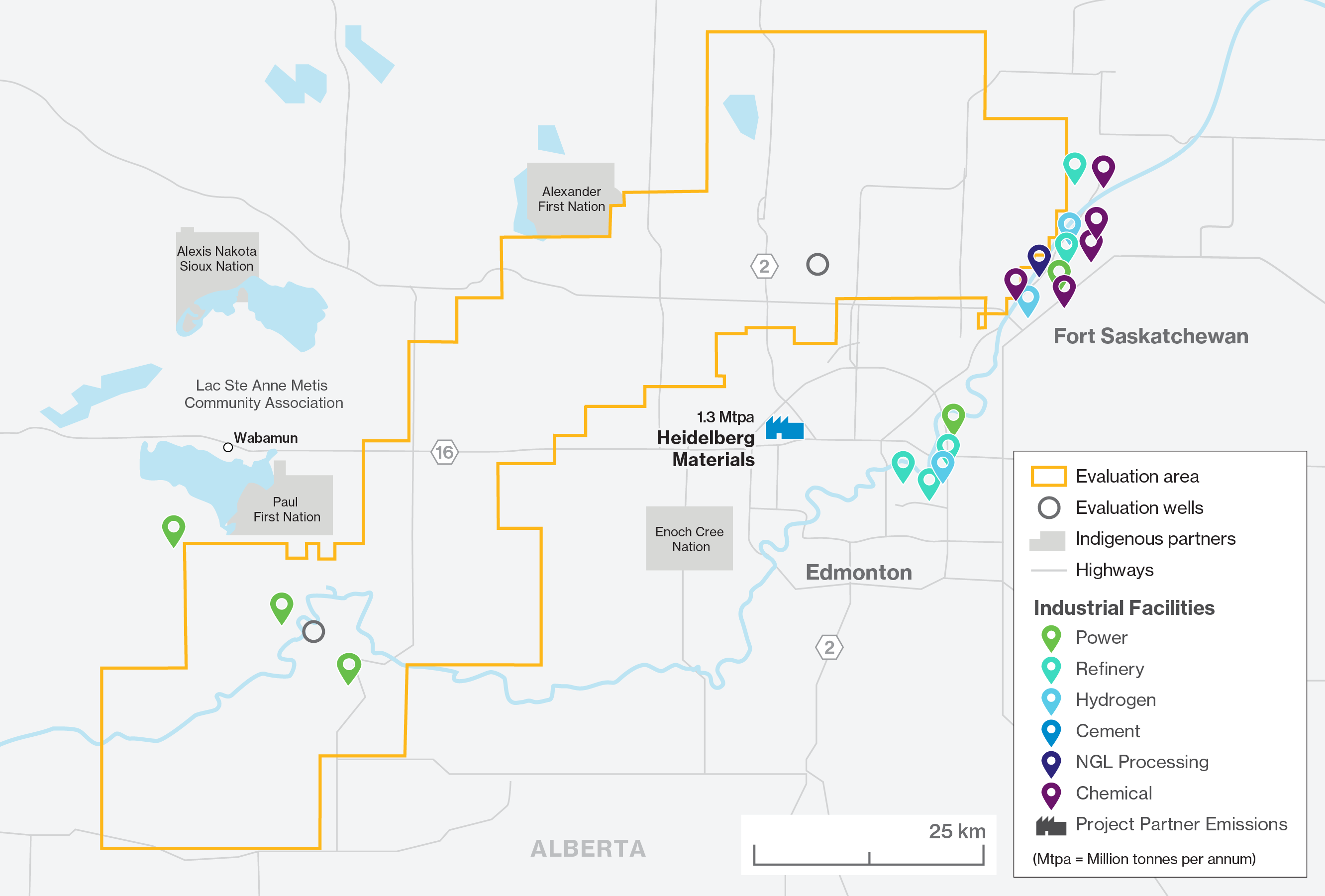 Map of Edmonton area