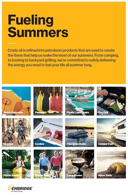 Summer consumer items made with petroleum products
