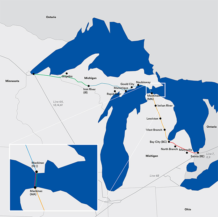 Line 5 map