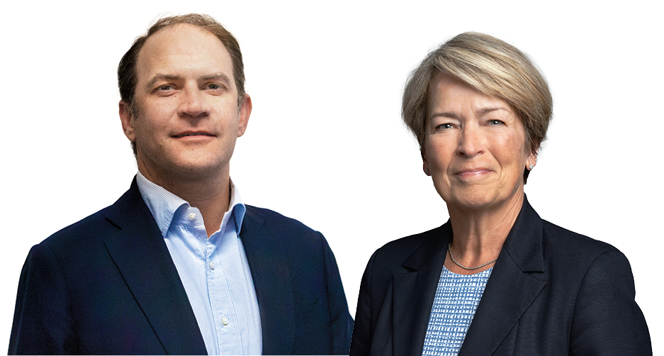 Man and woman in business attire