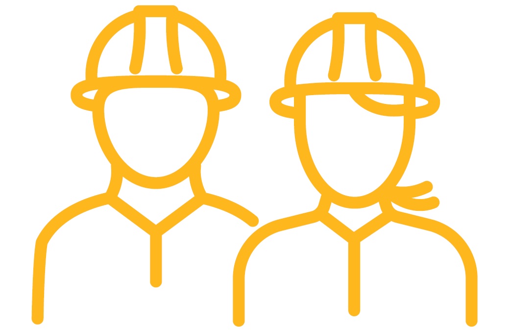 Illustration of two workers