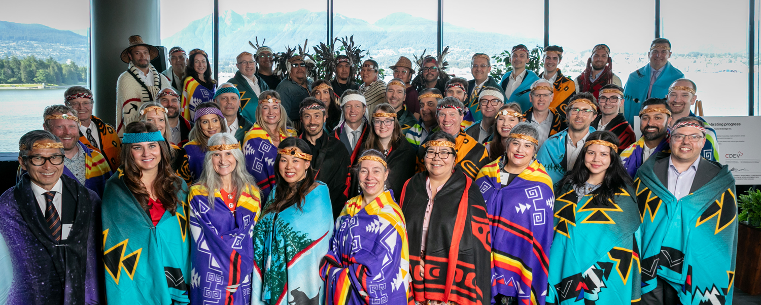 People in First Nations dress on Canada's West Coast