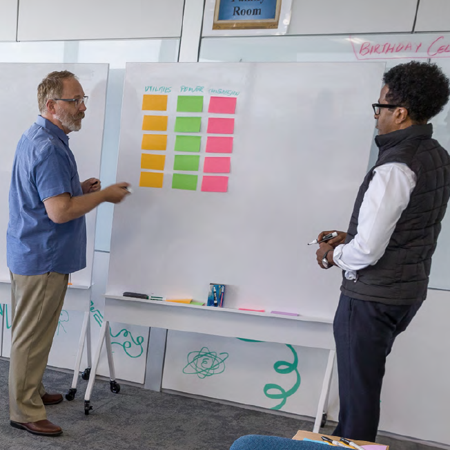 People at a whiteboard