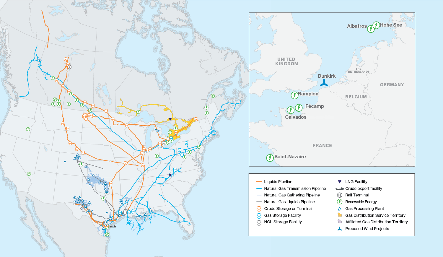 Enbridge asset map