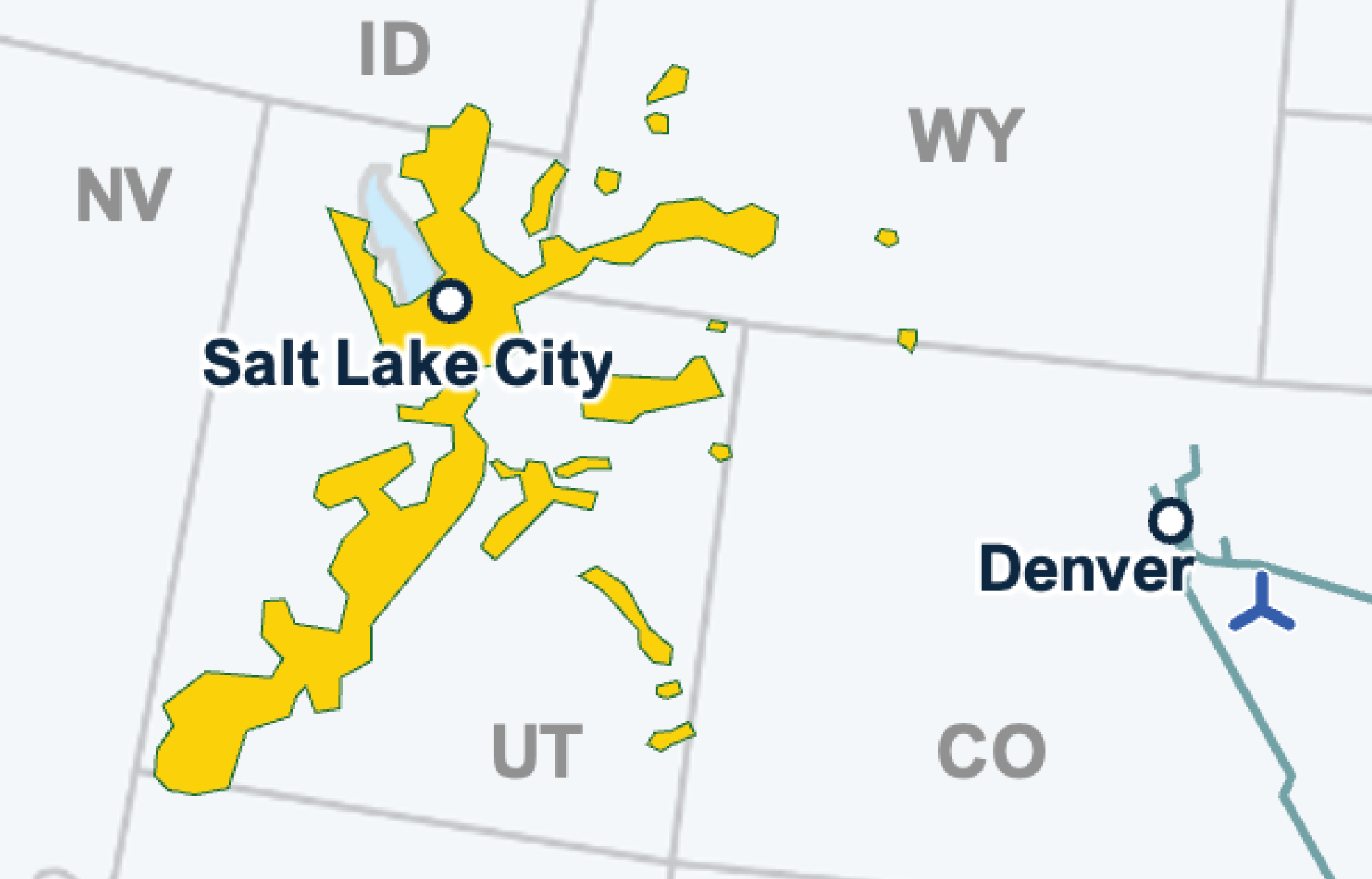 Map of Utah