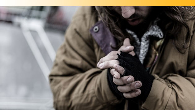 Homeless man