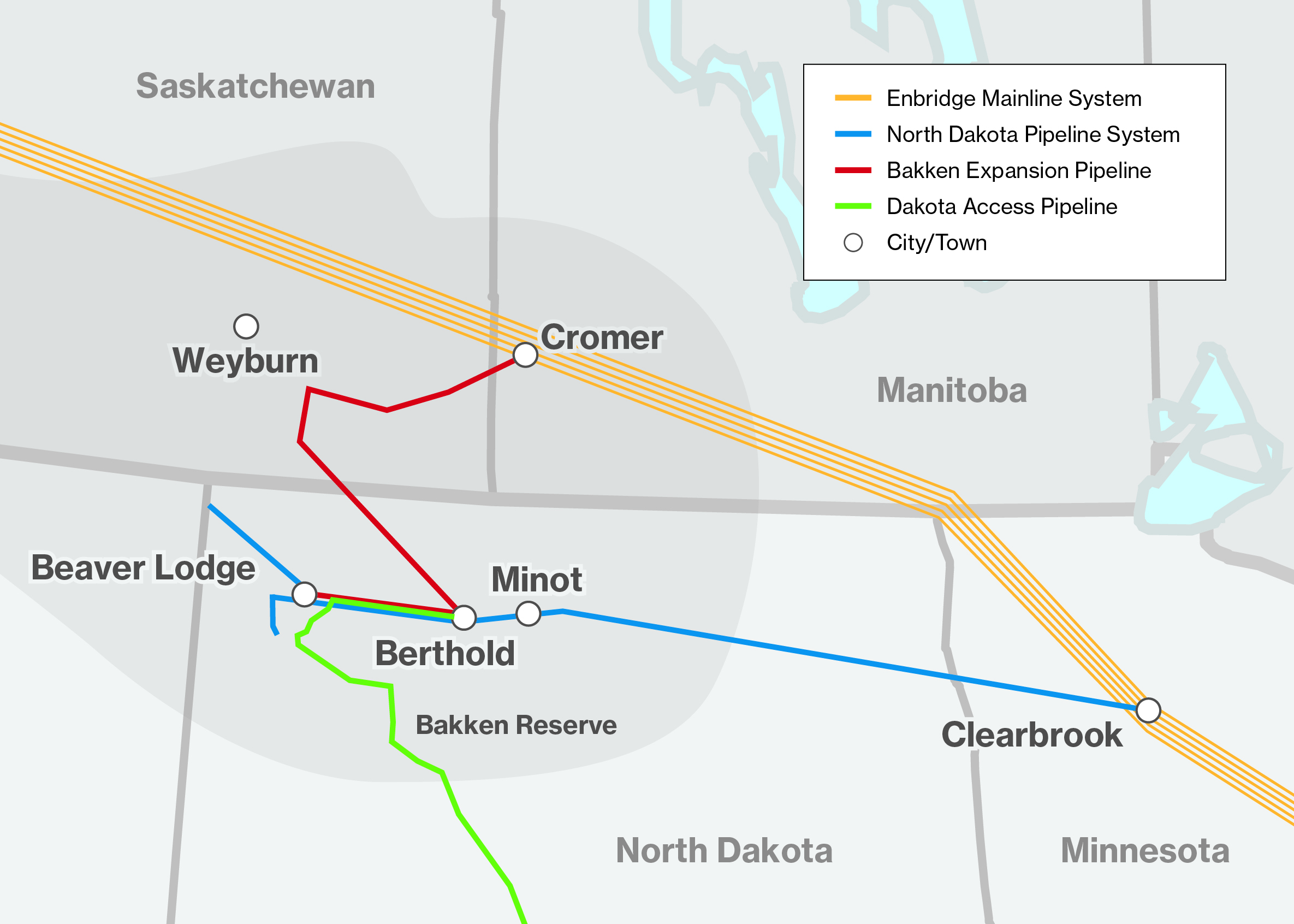 Enbridge North Dakota Pipeline Map