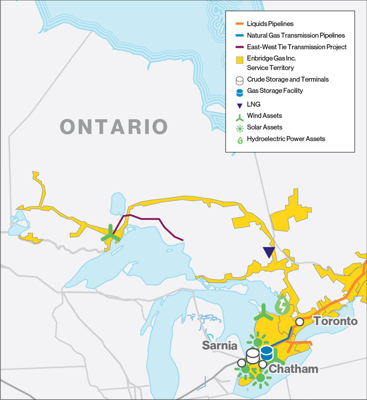 Gas Distribution Map