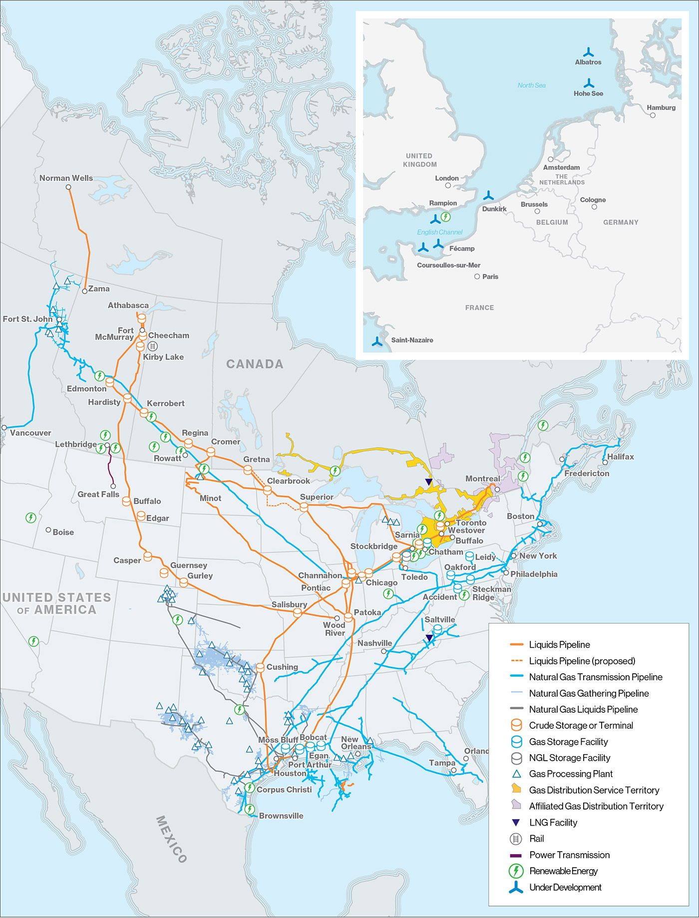 Enbridge asset map