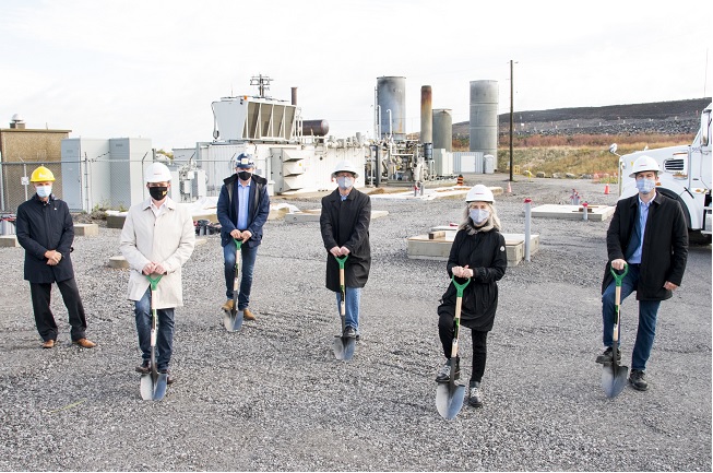 Sod turning ceremony at Ontario RNG facility
