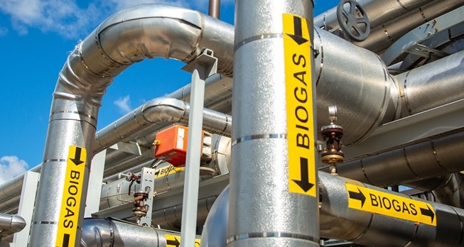 Biogas pipes