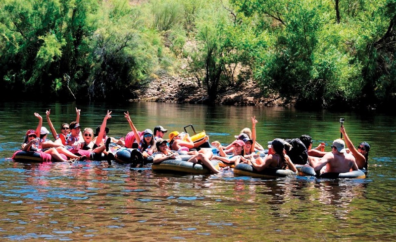 Rafters on the Kalamazoo River