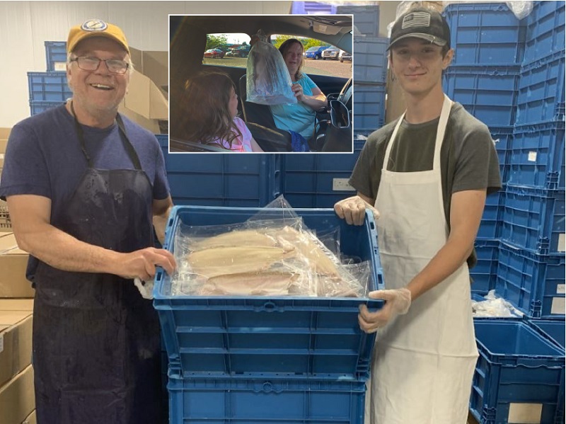Fish market giveaway in Michigan