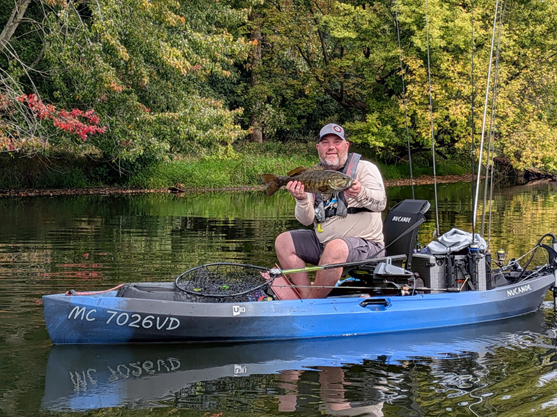 Man in a fishing boat