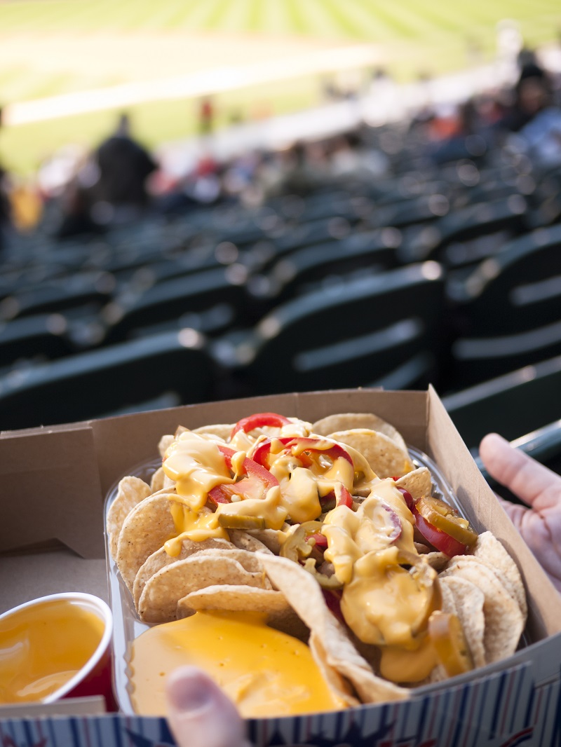 Nachos at a ballpark