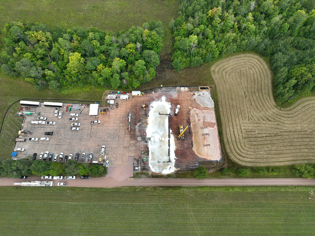 Aerial image of valve site