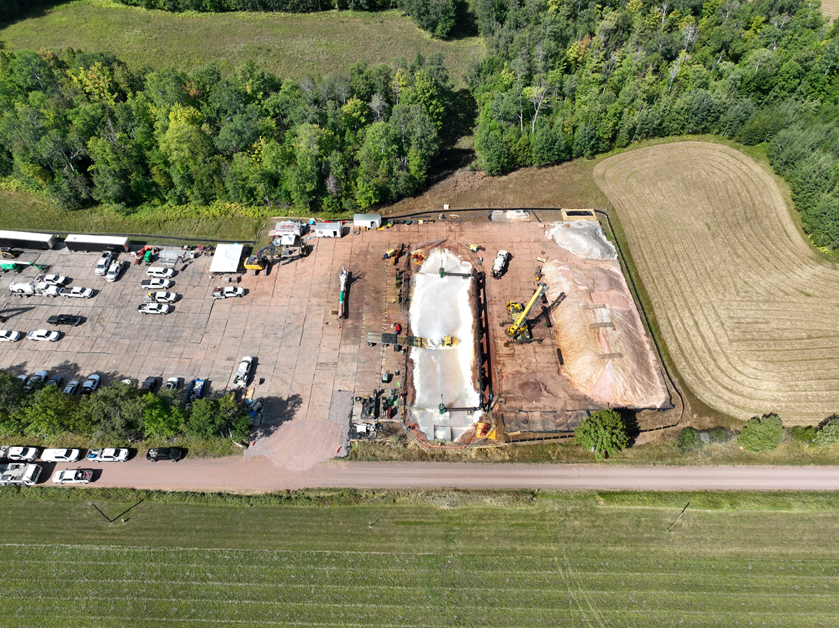 Aerial image of incident site