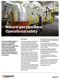 Enbridge natural gas fact sheet cover