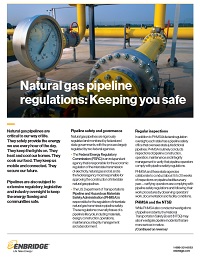 Enbridge natural gas fact sheet cover