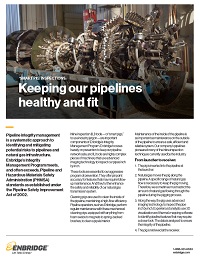 Enbridge natural gas fact sheet cover