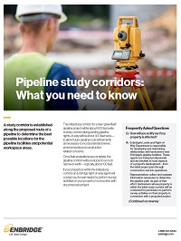 Enbridge natural gas fact sheet cover