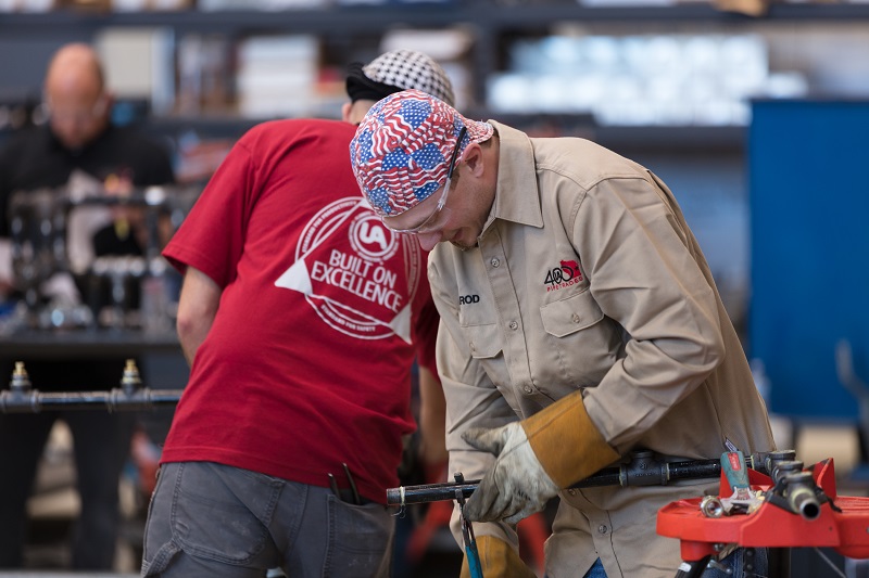 Two welders at work