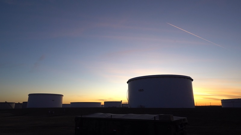 Cushing Oklahoma crude oil tank terminal