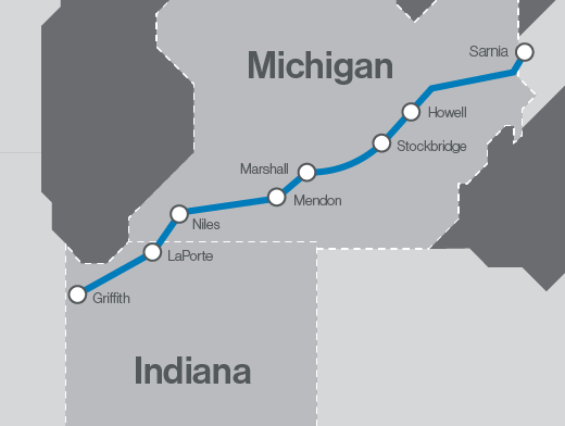 Michigan map